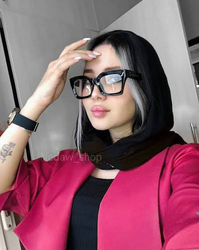 عینک سیلین طبی زنانه و مردانه مدل سیلین مشکی مات شرکتی