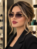 عینک زنانه مدل VERSACE ورساچ فلزی شرکتی