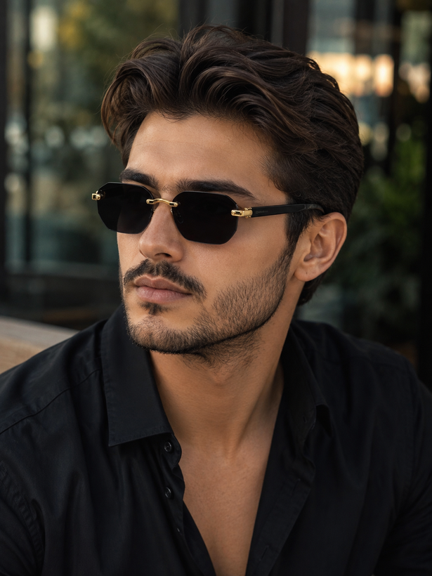 عینک مردانه مدل Cartier فلزی شرکتی