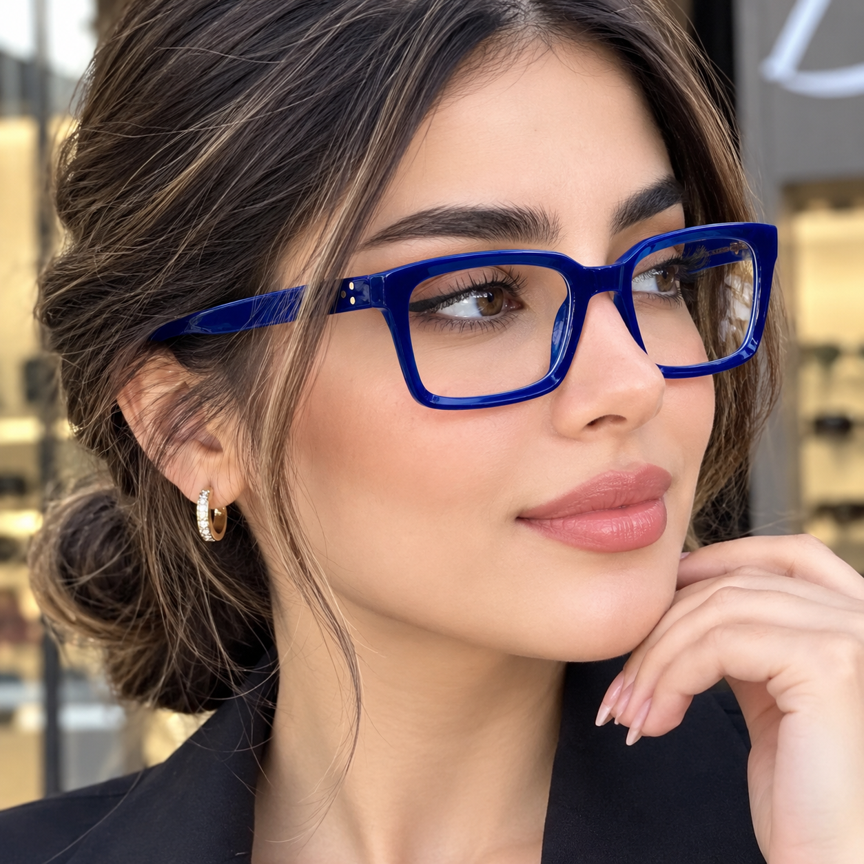عینک زنانه مدل سیلین بلوکات آبی شرکتی