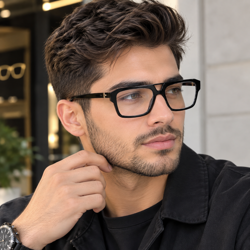 عینک طبی مردانه مدل بلوکات کائوچو شرکتی
