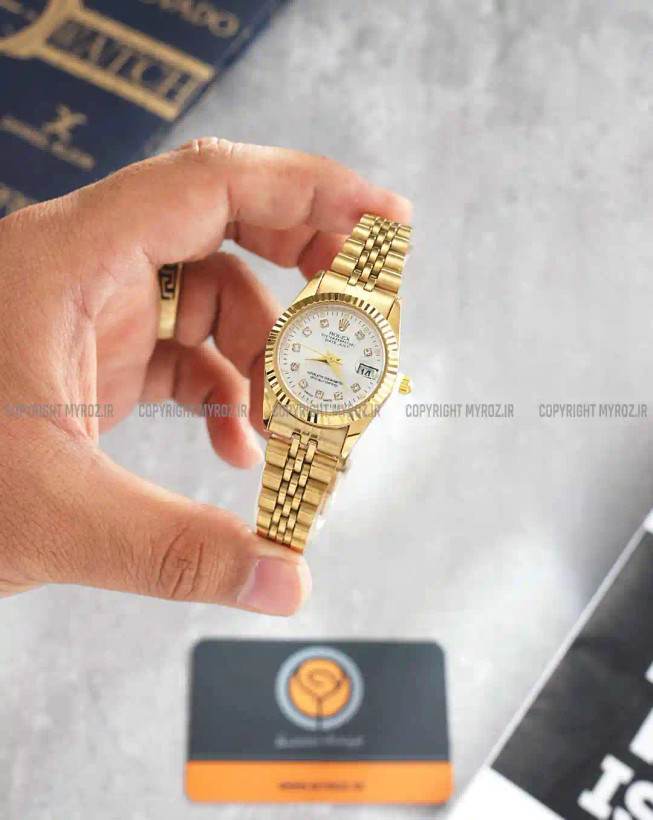 ساعت زنانه مدل رولکس فلزی شرکتی